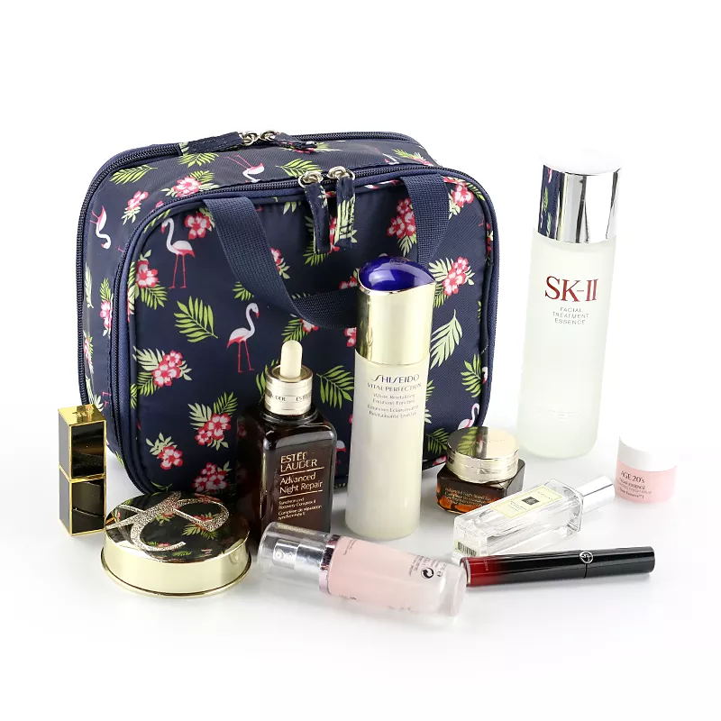 Double Layer Cosmetic Bag with Printing