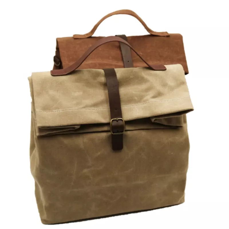 Wax Canvas Lunch Bag Tote