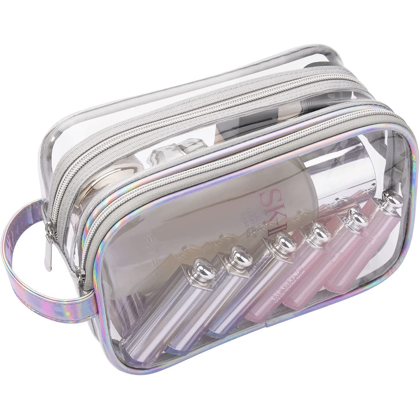 Holographic Makeup Bag Clear Cosmetic Bag
