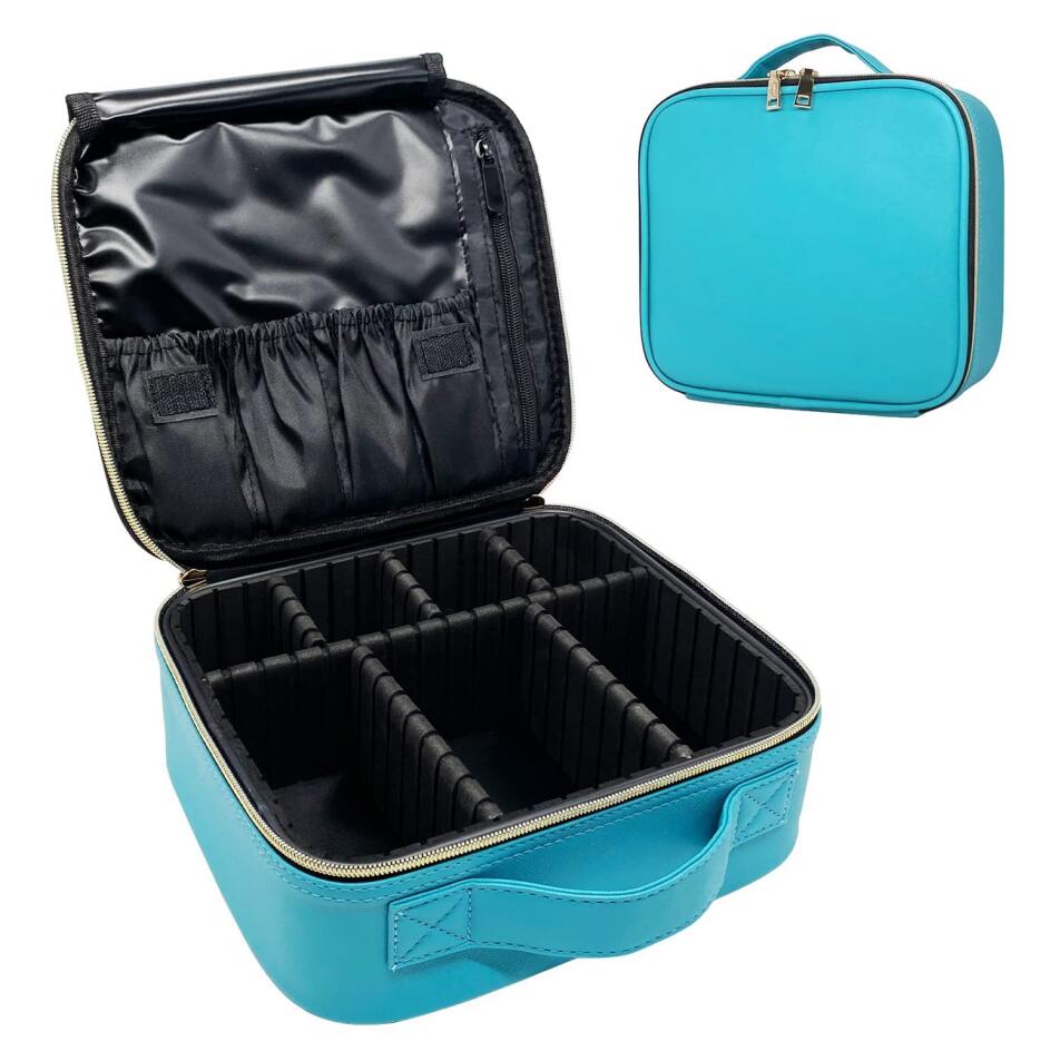 Makeup Bag Cosmetic Train Case with Dividers