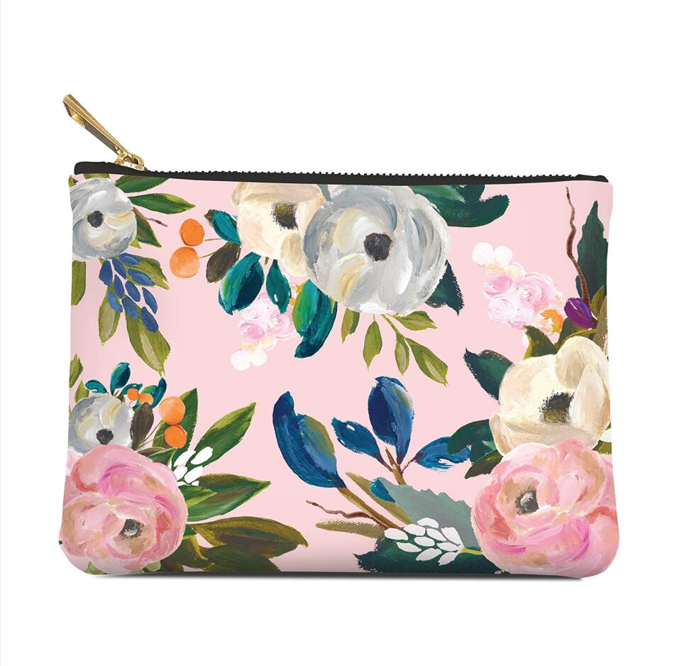Flora Printing Cosmetic Pouch Pen Bag