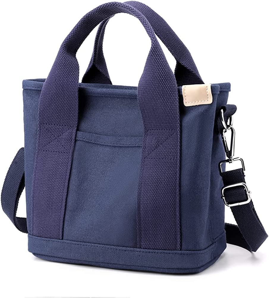 Cotton Canvas Mini Handbag Tote 