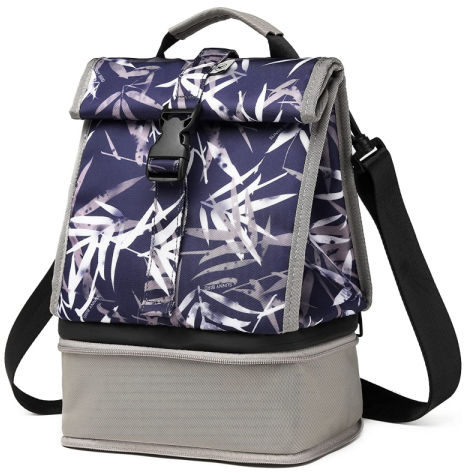 Insulated Expandable Dual Compartment Lunch Bag