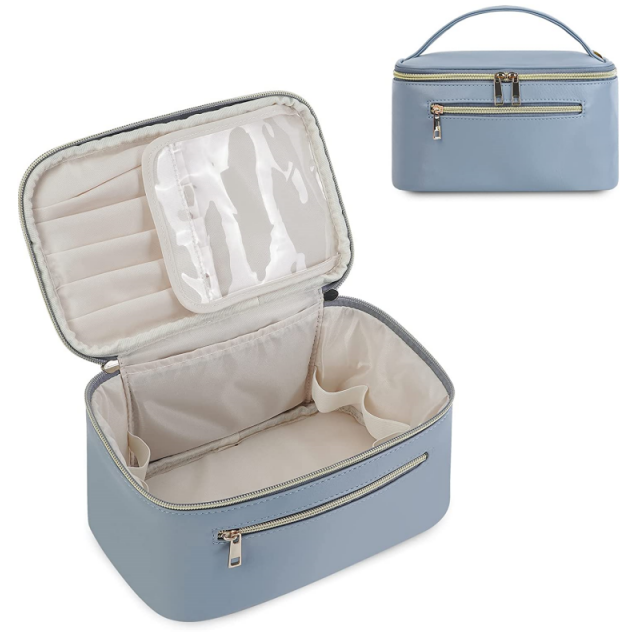 Vegan Leather Makeup Bag Cosmetic Case