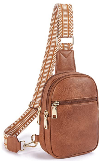 Vegan Leather Chest Sling Bag