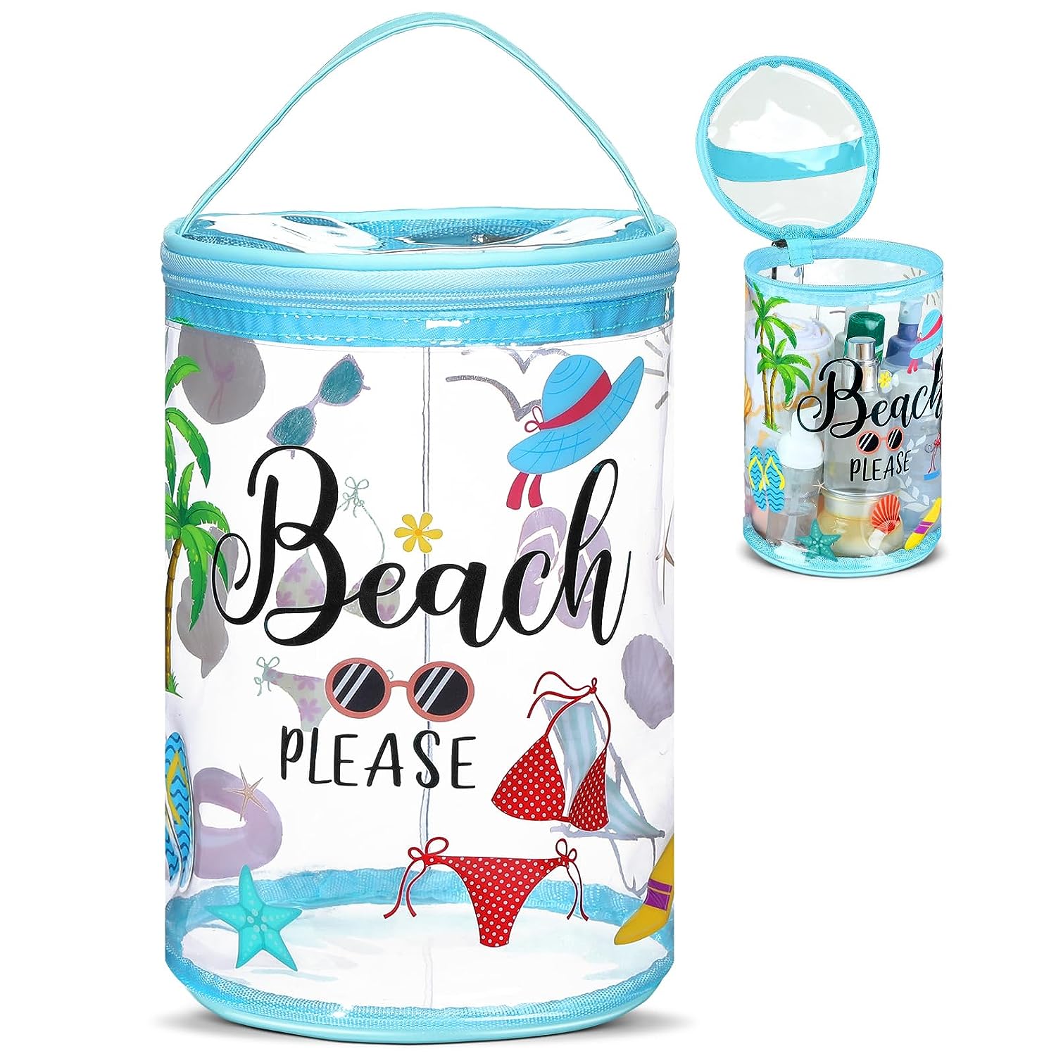 Clear Beach Makeup Bag
