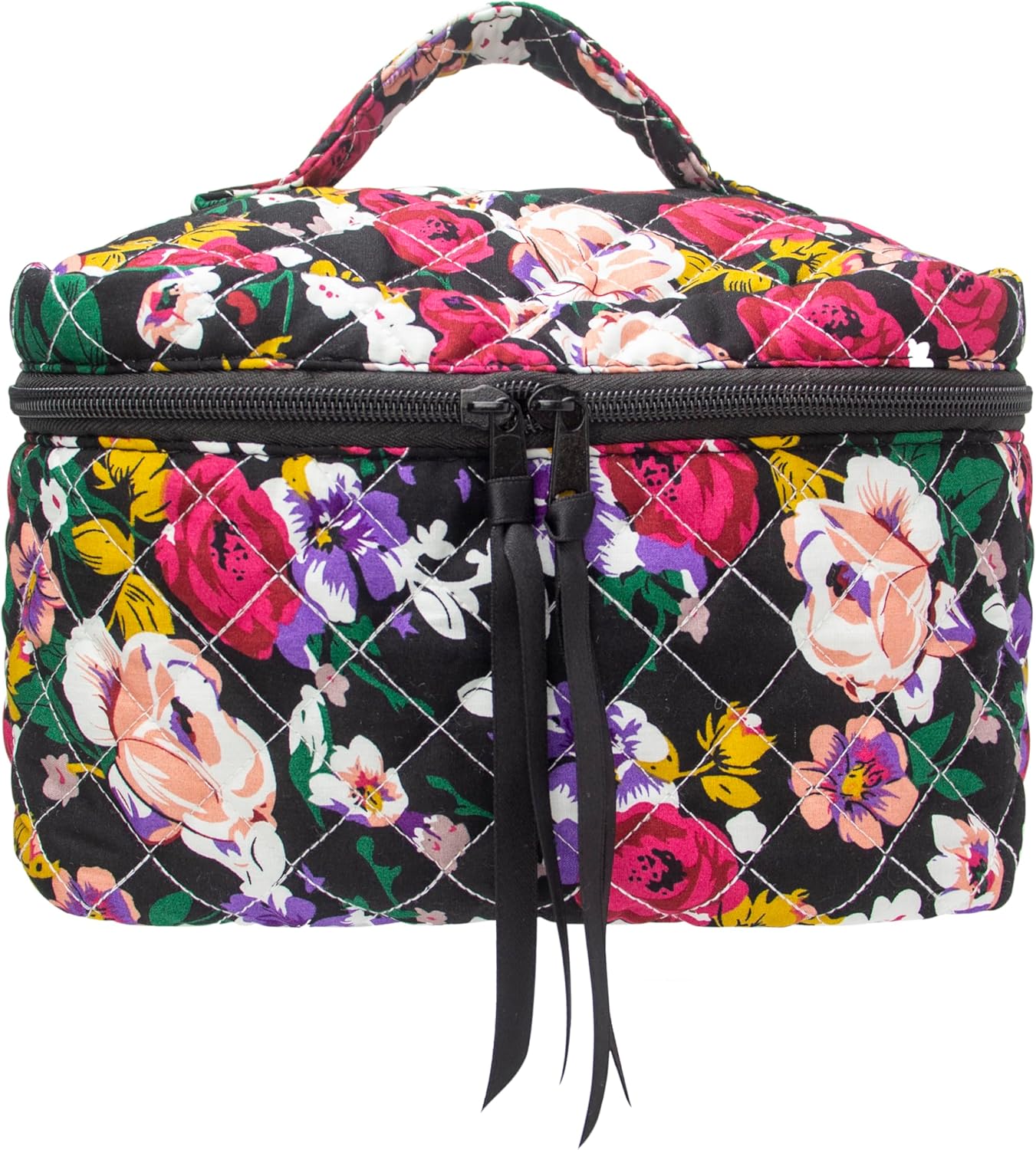 Floral Printing Quilted Makeup Bag