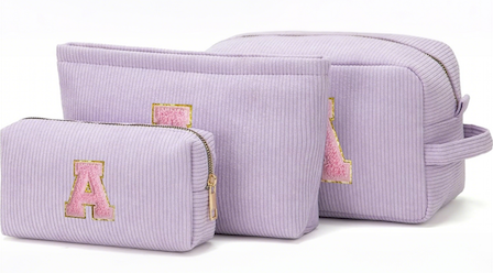 Corduroy Cosmetic Bag Set